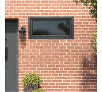 Basement Window Anthracite PVC & Glass 120x60 cm Tilt-Turn Right 60mm Frame 5ch.