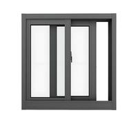 Basement Window Mobile Home Sliding Window | Aluminum Alloy with Tempered Glass and Screen | for Basement Bathroom Chicken Shed RV | Window Well Cover 40-100cm(Black,85x50cm)