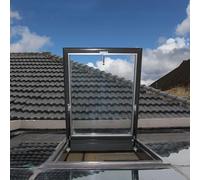 Basement Window Replacement Skylight Roof Window for Sun Room Attic Rooftent Garage Emergency Access with Tempered Glass, 60x70cm