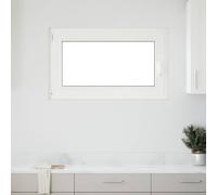 Basement Window RISOR 100x60 cm Tilt&Turn DIN Left White Berkfield Home White One Size