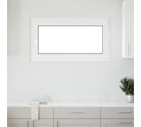 Basement Window "RISOR" 110x50 cm Tilt&Turn DIN Right White Berkfield Home White One Size