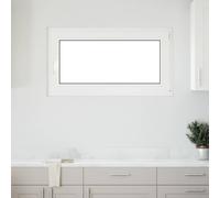 Basement Window "RISOR" 110x70 cm Tilt&Turn DIN Right White Berkfield Home White One Size