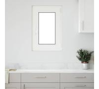 Basement Window "RISOR" 50x75 cm Tilt&Turn DIN Right White Berkfield Home White One Size