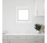 Basement Window RISOR 60x60 cm Tilt&Turn DIN Right White Berkfield Home White One Size