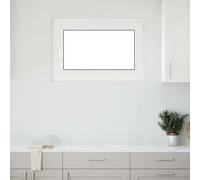 Basement Window RISOR 90x70 cm Tilt&Turn DIN Right White Berkfield Home White One Size