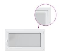 vidaXL Basement Window "RISOR" 110x60 cm Tilt&Turn DIN Left White