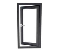 Basement Window, Shed Window with Aluminum Alloy Frame, Right-Opening (Handle On The Left), 50mm Profile(60x80cm/24x31.5in)
