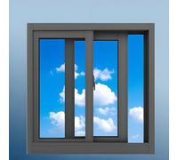 Basement Window, Shed Windows, Aluminum Alloy Sliding Window with Tempered Glass and Screen, Mobile Home Windows, Window Well Cover 45 55 60 65 75 76 80 90 100cm(Black,82x53cm)