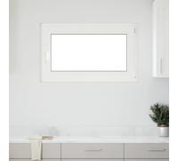 Basement Window White 100x70cm PVC & Glass Tilt-Turn Right 60mm Frame 5-chamber