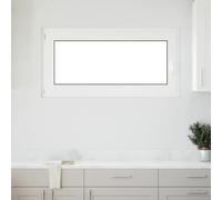 Basement Window White PVC Glass 120x60 cm Tilt-Turn Right 60mm ThermalInsul Vent