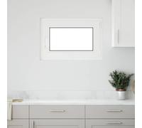 Basement Window White PVC & Glass 50x75 cm Tilt-Turn Right 5-Chamber TripleGlaze