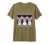 Basenji Trio Coquette Bow Bubblegum Retro Premium T-Shirt