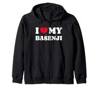 Basenjis I Love My Basenji Zip Hoodie