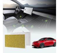 BASENOR 2017-2026 Tesla Model Y Model 3 Cabin Air Filter with Activated Carbon [Longer Lasting] [OEM Filter Replacement] for Tesla 3 Highland Model Y Juniper (Standard, Premium & Performance)