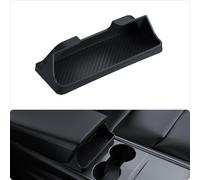 BASENOR 2021-2023 Tesla Model 3 & 2021-2024 Model Y Sunglasses Holder, Center Console Armrest Storage Box, Soft Silicone Anti-Scratch Organizer, Easy Install Key Card Holder