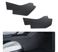 BASENOR 2025 2026 Tesla Model Y Center Console Side Anti-Kick Mats, Waterproof & Dust Resistant Protector Cover Front Seat Side Leather Pad for Model Y Refresh Juniper Interior Accessories 2PCS