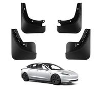 BASENOR Upgraded 2024-2026 Tesla Model 3 Highland Mud Flaps Splash Guards Fenders No Drilling No Tape Mudflaps All Weather Protector Mudguards for Tesla Model 3 Exterior Accessories (Set of 4)