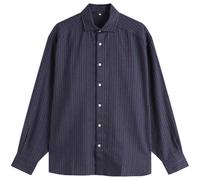 Baserange Women's Claude Flannel Shirt Purple Stripe