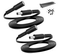 BASESAILOR 12V DC Extension Cable 6M/2Pack,5521 Power Supply Adapter 6M