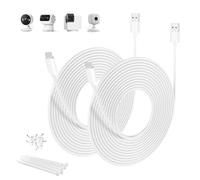 BASESAILOR Blink Mini 2 Camera Extension Lead 6M/2Pack,Extra Long USB A to USB C Charging Cable Type C Power Cord for Blink Outdoor 4 4th Generation,Petcube Cam 360,Security Camera Outdoor Indoor