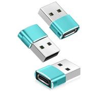 BASESAILOR USB to USB C Adapter 3Pack,Type C Female A Male Charger Converter for Apple Ultra iWatch 8 7,iPhone 11 12 13 14 15 16 Pro Max Plus,Airpods 2 3,iPad 10 8th 9th 10th Air 4th 5th Mini 6th Gen