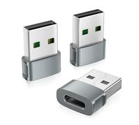 BASESAILOR for Airpods Pro 3 USB C Adapter 3Pack,Type C Female to USB A Male Car Charger Cable Converter for iPhone 17 16 16e 15 Pro Max,Apple Watch 11,iPad Mini 7 Air,Samsung Galaxy S25,Z Fold Flip