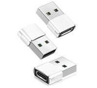 BASESAILOR for Apple Watch Sereis 11 USB to USB C Adapter 3Pack,Type C Female to USBA Male Charger Cable Converter for iWatch Ultra Series 8 7 9 10,AirPods,iPhone 17 16 Plus Max Pro,iPad 10 Air Mini