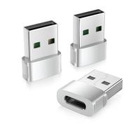 BASESAILOR for iPad Mini 7 Charger Adapter 3Pack,USB to USB C Car Adaptor,Type C Female to A Male Converter for Apple iPhone 17 Air 16 16e 15 14 Pro Max,iWatch 11,SE/Ultra 3,Galaxy S25 A55 Z Fold Flip
