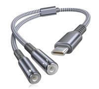 BASESAILOR for iPhone 17 USB C to Dual 3.5mm Female Headphone Splitter Adapter,Share Audio with 2 Headphones,Type C to Aux Jack for New Apple 17e 16 15 Pro Max,Samsung S26 S25,A56,MacBook Pro Air,iPad