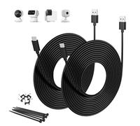 BASESAILOR USB C Charger Cable 5M/2Pack,Extra Long USB A to USB C Charging Cord,Type C Power Extension Lead for Blink Mini 2,Outdoor 4,PS5,Xbox Series X/S Controller,Petcube Cam 360,Nintendo Switch