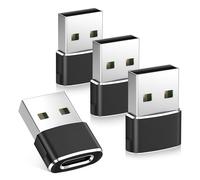 BASESAILOR USB C Female to USB Male Adapter 4P,USB Type C to USB A Charger Converter for Apple Watch iWatch 11 10 9,iPhone 17 16 15 14 13 12 Max Plus,AirPods Pro 3,iPad Air 5 Mini 7,Galaxy S24 S25 S26