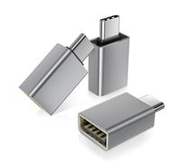 BASESAILOR USB C Male to USB 3.0 Female Adapter 3 Pack, Thunderbolt 4 Type C OTG USBC Male to USB Female Adapter for MacBook Pro,Air,iPhone 17 16,Chromebook,Microsoft Surface Go,Samsung Galaxy S25 S24