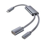 BASESAILOR USB C to HDMI Adapter with 100W PD Charger Port,2-in-1 Type C to 4K MHL HDMI Female Converter,Thunderbolt 3 for iPhone 16 15 Pro Max Plus,Mac,iPad 10,Air 5 mini 6,Galaxy S23 S24,Steam Deck