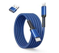 BASESAILOR USB C to Lightning Charger Cable 3M with USB A Adapter,USB Type C Fast Charging Cord Lead for Apple iPhone 14 13 12 11 Mini Pro Max Plus,XS XR X 8 7 6 Plus 5 SE,iPad 8 9 8th 9th Generation