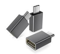 BASESAILOR USB C to USB Adapter 3 Pack,USBC Male to USBA Female 3.0 OTG Adapter,Type C Thunderbolt 5 4 Converter for iMac,MacBook Pro,Apple iPhone 17 Air 16 16e 15,iPad 10 11 A16 7,Samsung Galaxy S25