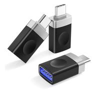 BASESAILOR USB C to USB Adapter 3Pack,Type C Male to USBA 3.0 Female Connector,Thunderbolt 5 4 OTG Converter for iPhone 17 16 16e 15 Max,Mac,iPad 10 Air 5 Mini Gen,Surface Go,Galaxy S25 S24,Tab S10 S9