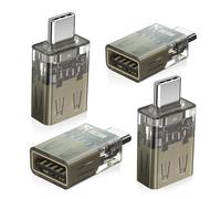 BASESAILOR USB C to USB Adapter 4Pack,USBC Male to USB 3.0 Female Adaptor,Type C Thunderbolt 3 4 OTG Converter for Apple 16 15,MacBook Pro Air,iPad,Mac,Samsung S25,Flash Drive,Mouse,Keyboard,Printers