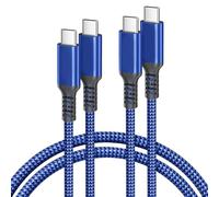 BASESAILOR USB C to USB C 100W Cable 2M/2Pack,Type C Power Delivery Fast Charging PD Charger Cord for MacBook Pro,iPad 10th Air 4th 5th,Samsung Galaxy S24 S23 S22 S21,Z Fold Flip,Microsoft Surface