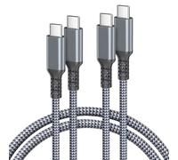 BASESAILOR USB C to USBC 100W Charger Cable 1M/2Pack,Fast Charging PD Power Cord Lead for Apple iPhone 16 15 Pro Max Plus,MacBook,Samsung Galaxy Z Flip Fold 5 4 3,S23 S24 S25,A34 A54 A53,Tab S9 S8,A9