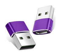 BASESAILOR USB to USB C Adapter 2Pack,Type C Female to A Male Power Adapter for iPhone 17 16 Plus Pro Max 11 13 14 15,Airpods 4th,iPad Air 4 5 Mini 6,Samsung Galaxy A54 A14 A34 Note S22 S23 S24,Tab A9