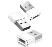 BASESAILOR USB to USB C Adapter 3Pack,Type C Female to USB A Male Charger Cable Converter for Apple Watch Ultra iWatch Series 8 7 9,AirPods,iPhone 11 12 13 14 15 16 Plus Max Pro,iPad 10 Air 4 5 Mini