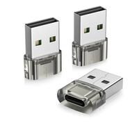 BASESAILOR USB to USB C Adapter for Car 3Pack,Type C Female to USBA Male CarPlay Converter USBC Charger Plug for New iPhone 17 Air 16 16e 15 Pro Max,Samsung S25 A56 A55,Not for iPad/Magsafe/HomePod