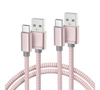 BASESAILOR USB to USB C Charger Cable 1M/2Pack,Type C Fast Charging Power Lead for iPhone 17 16 15 Plus Pro Max,iPad 10 10th,Mini 6 6th,7 7th Generation,Samsung Galaxy S25 S24 S23 S22,Z Flip Fold