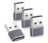 BASESAILOR USB to USBC Adapter for iPhone 18 17 Pro Max Duo Charger Adapter | USB C Female to USB A Male Charger Converter for iPhone 16 15 14,iPad Air,AirPods 5,Galaxy Note 21 S22 Ultra Z Fold,Dell XPS