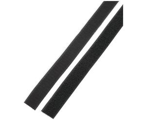 Basetech STD-LH25/1M Hook-and-loop Tape 1000mm x 25mm Black Pair