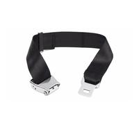 Basetousual Seat Belt Extension, Belt Extension Aeroplane, Car Belt for Pregnant Women, with Stainless Steel Belt Buckle Clip, 25-80 cm, for Pregnant Travel, Black, black, One Size