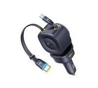 Baseus 163W Retractable Car Charger USB C Fast Charging