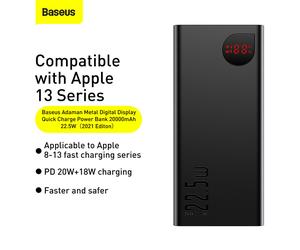 Baseus 20000mAh Adaman Metal Power - Black
