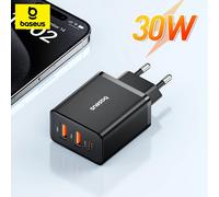 Baseus Mains Charger Triple Output 2 USB-A/USB-C 30W Model CCCP30UE, White