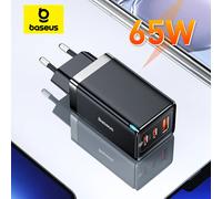 Baseus 65W GaN Charger Quick Charge Type C PD Charger USB Charger QC4.0 Portable Fast Charger For Laptop iPhone 17 16 15 14 13